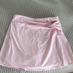 Target Light Pink Knot-Detail Skater Skirt (shorts underneath)